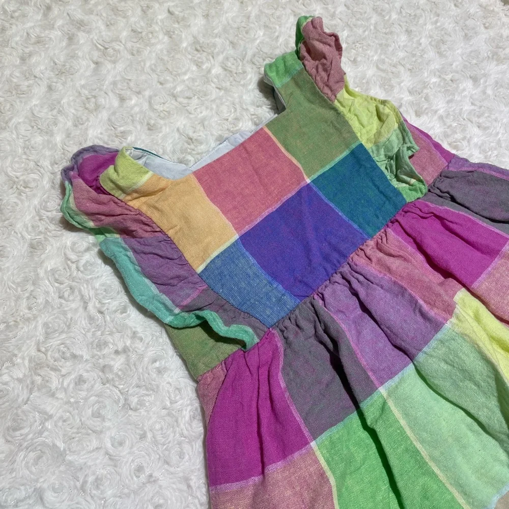 BabyGap colorful plaid Easter dress - Picture 2 of 5